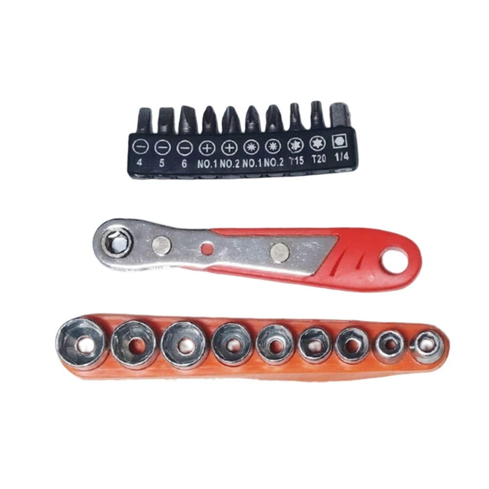 1/4 Ratchet Wrench Hex Torque Wrenches Set Double Ended Quick Socket Ratchet Wrench Screwdriver Spanner Hand Repair Tools