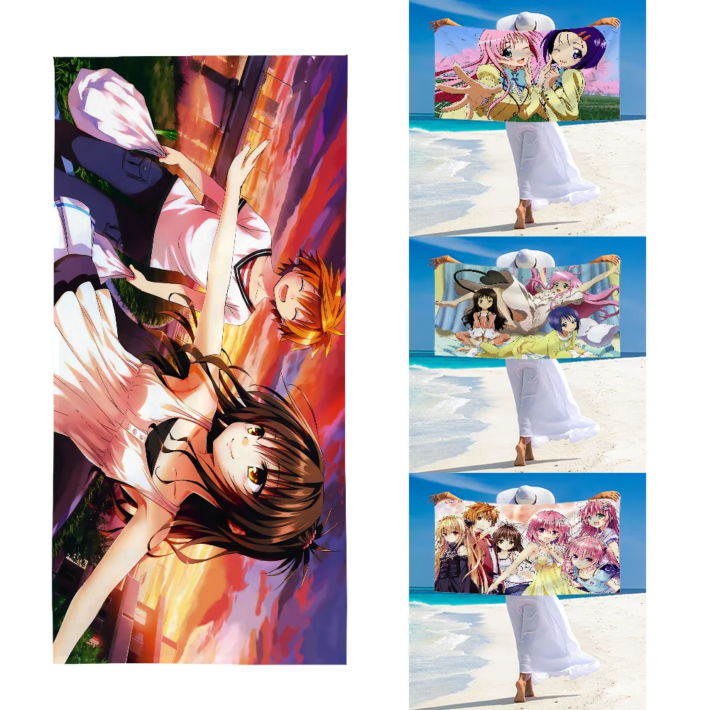 

To Love Ru Anime Towel Ultra Soft Absorbant Quickdry Large Beach Towels Personalized Gym Sport Bath Towels