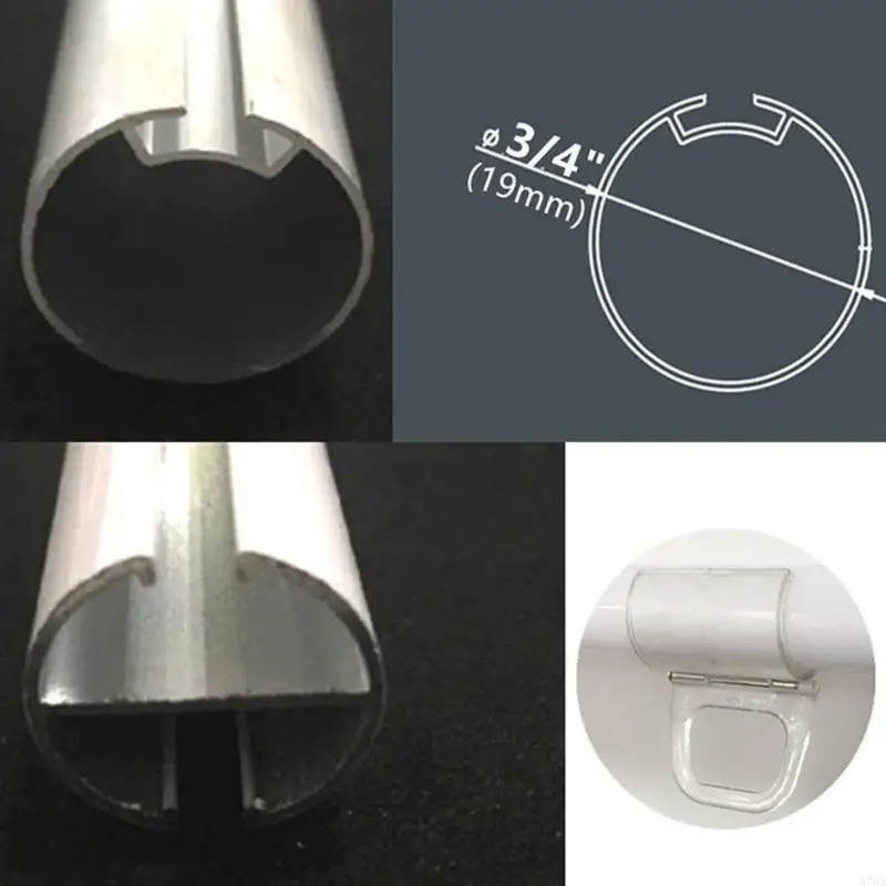 10pcs Universal Cordless Shade Pull Down Clips Roller Blinds Pulls Handles Simple Installation Curtain Accessories 87HA