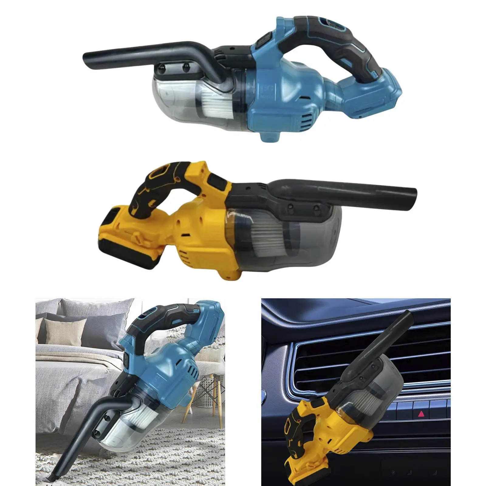 Cordless Handheld Vacuum Rechargeable Small Hand Vacuum Compact Strong Suction Portable for Pet Hair Carpet Floor Boat Auto