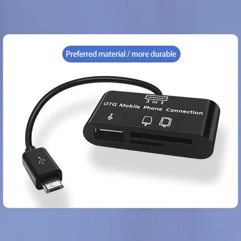 Multi-function 3 In 1 Card Reader TF/SD/U Disk/mobile Phone Camera Type-C OTG Universal Expansion Card Reader