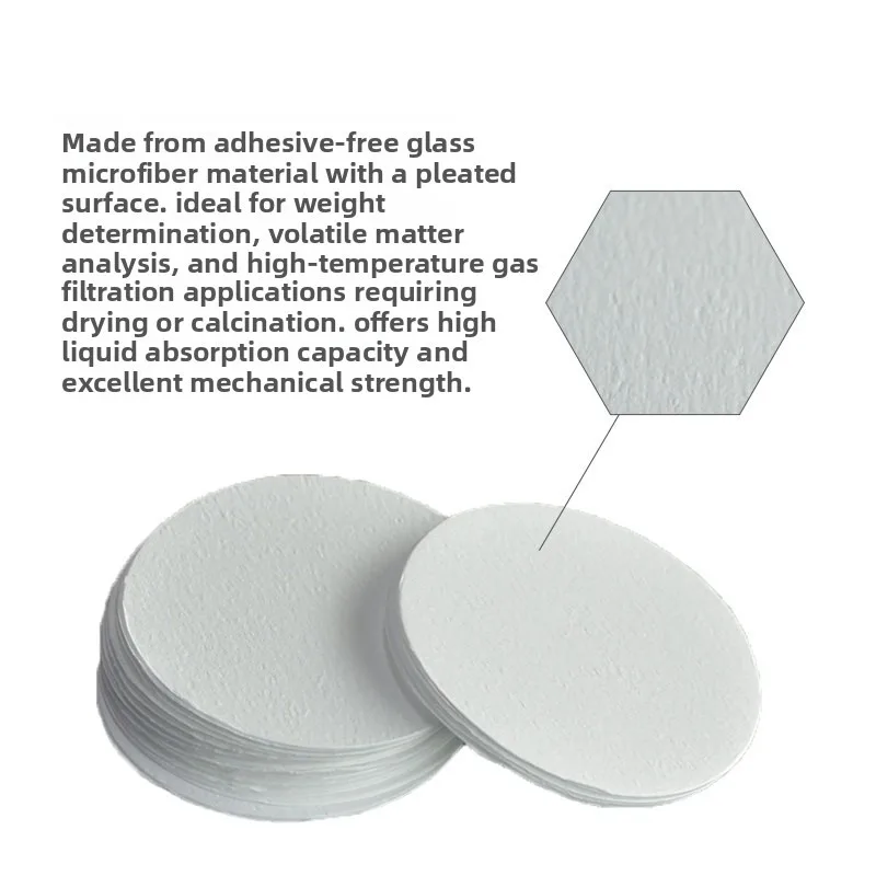 Whatman GF/B Glass Fiber Filter 1821‑025‑110, Glass Microfiber Membrane, Battery Separator for Lab Research