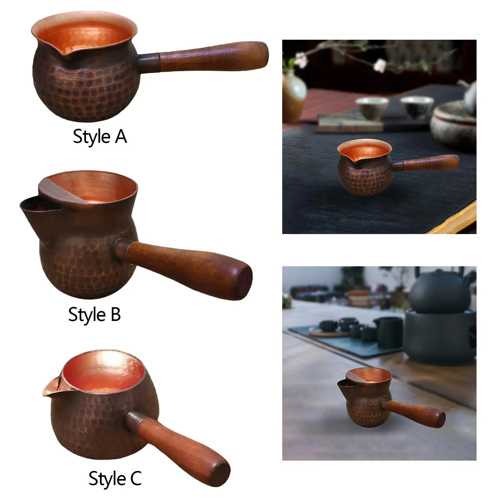 

Copper Tea Pot Tea Lovers Gift with Side Handle Tea Infuser Teapot for Home