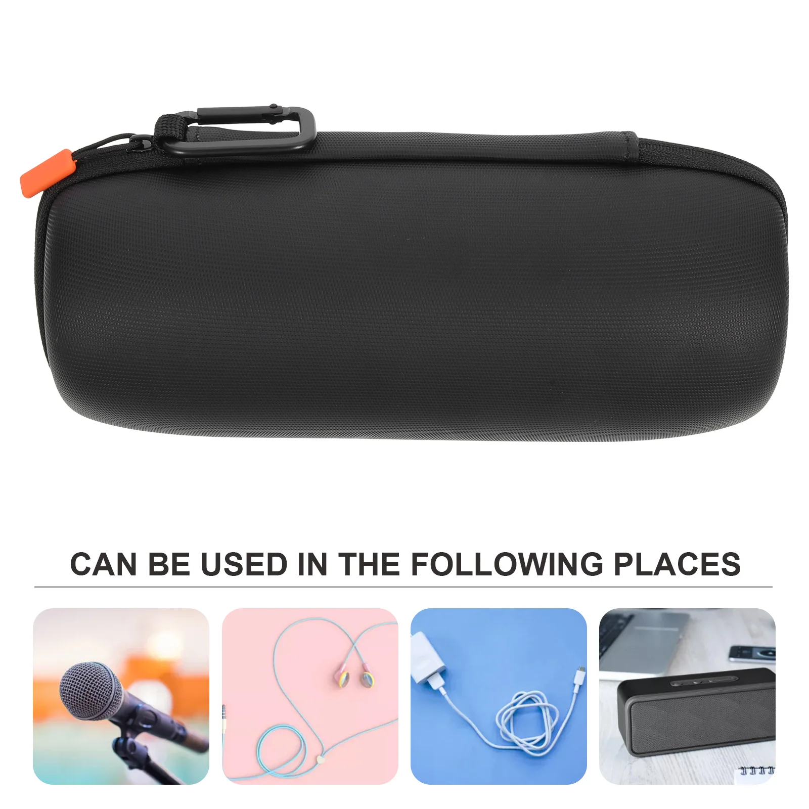 Stijlvol Eva PU Secure Holder Pouch Water Krasbestendig Draagbare microfoonbehuizing Microfoondrager PU-microfoontas