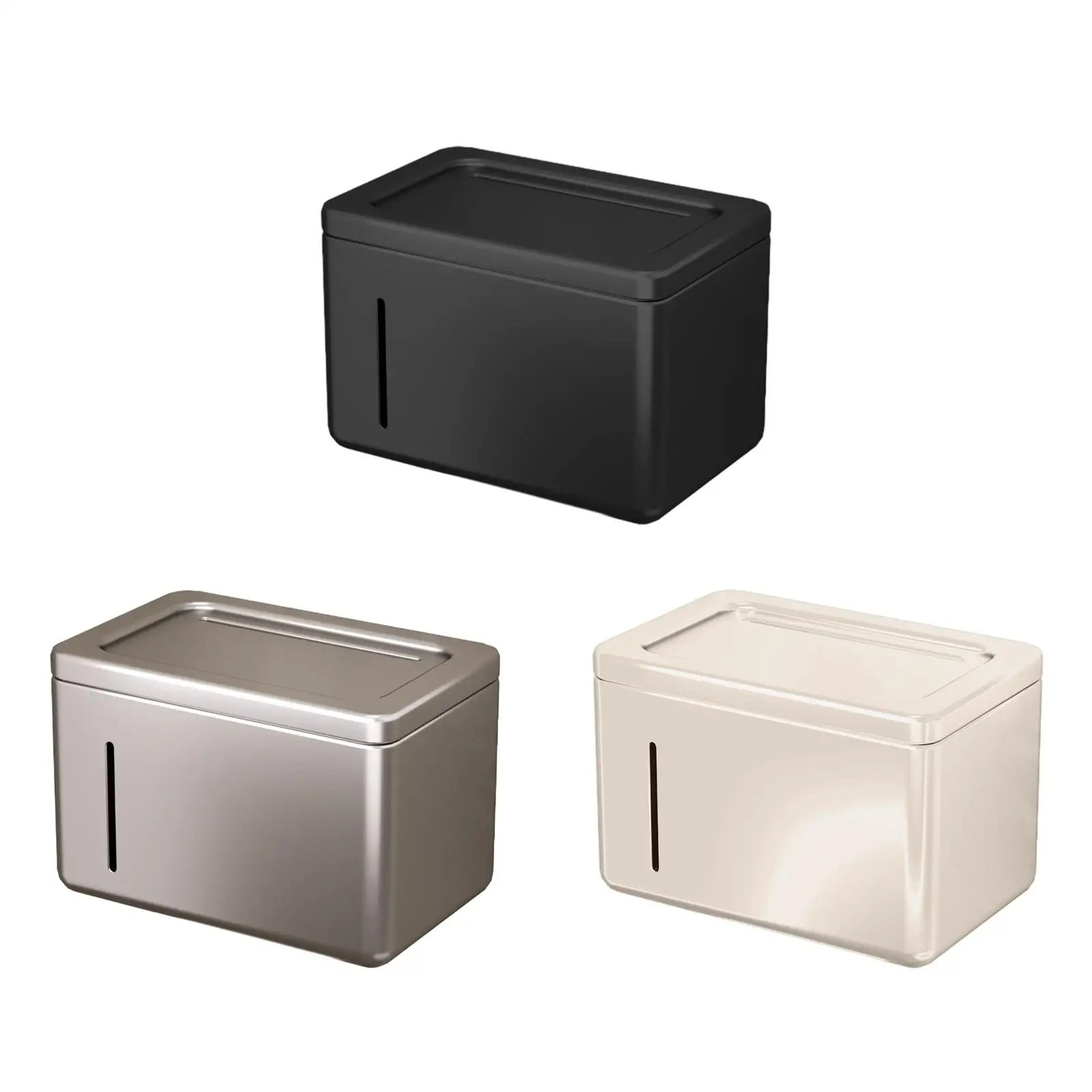 Wall Mounted Tissue Box Modern Easy Carrying Paper Organizer Toilet Paper