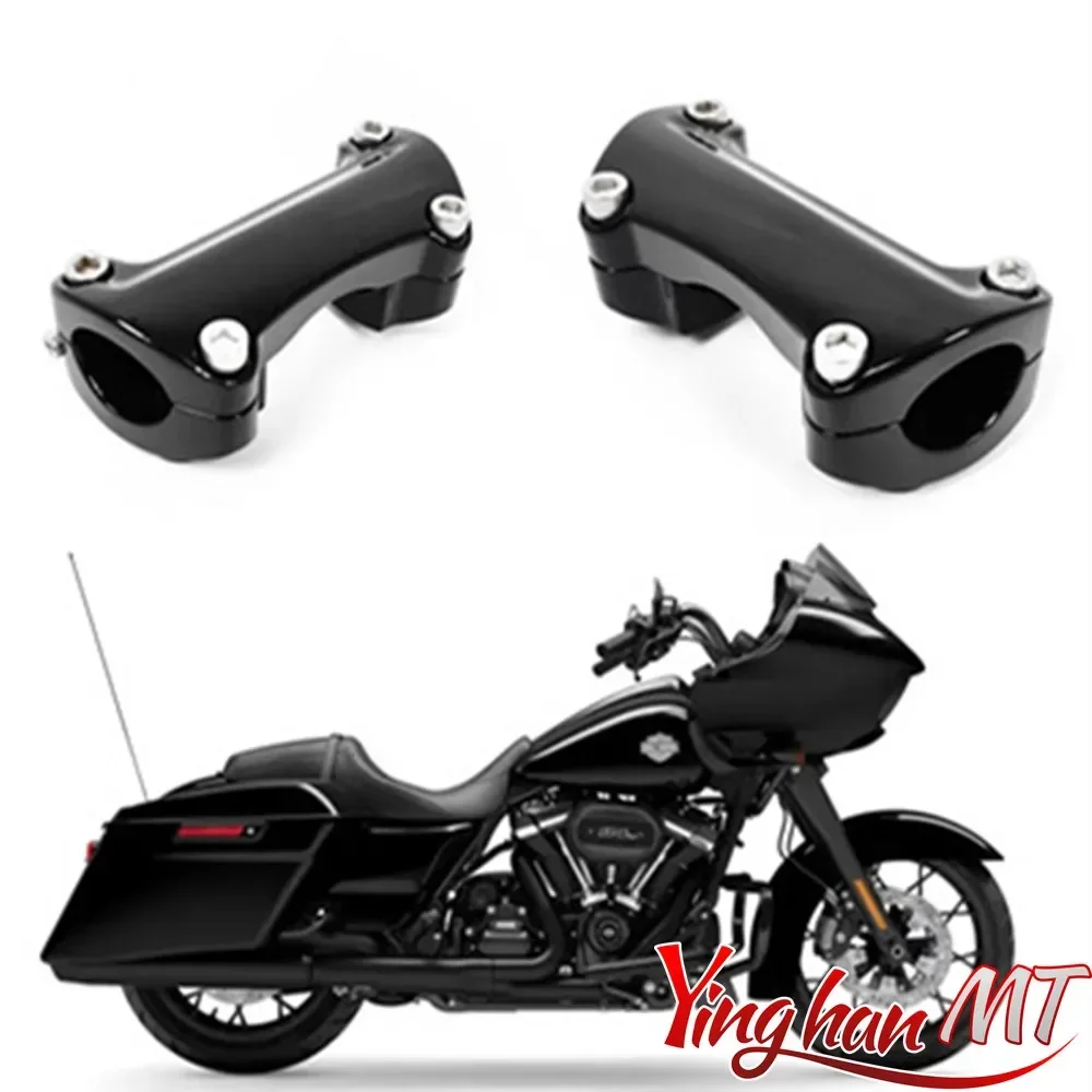 Moto 1.25 \'\'diametro manubrio Riser morsetto adatto per Harley Touring Road glide Road King Softail Fat Boy 90-23