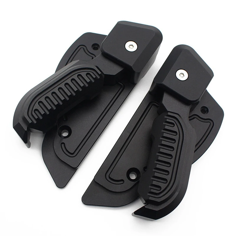 Motorcycle Folding Rear Footrest Foot Pegs Rests Pedal Pad Passenger Footpegs For Vespa Primavera Sprint 125 150 3Vie