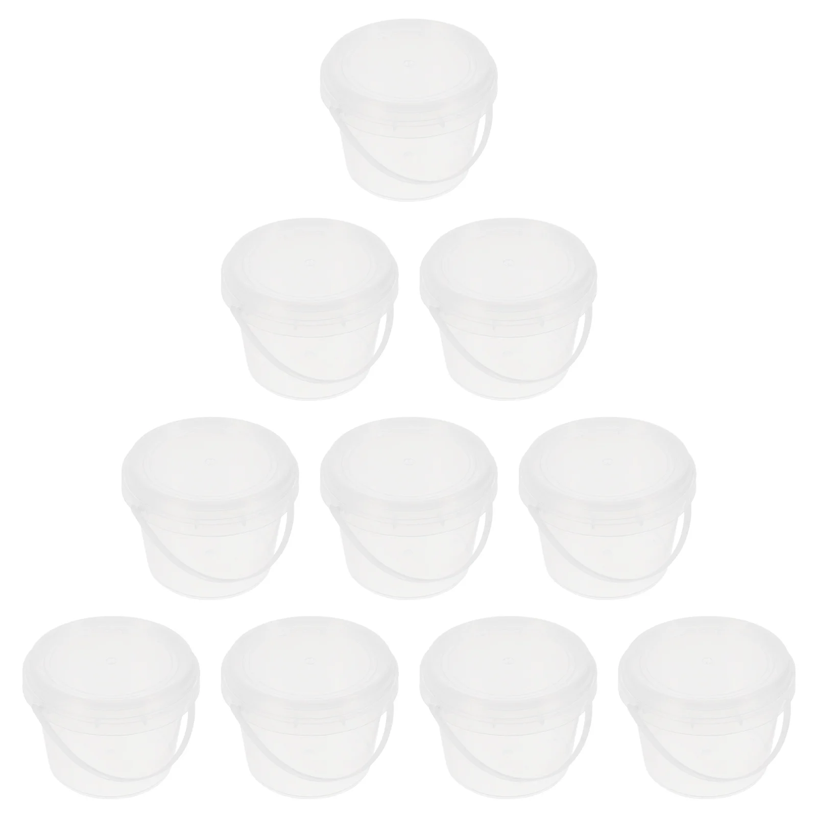 

10 PCS Mini Storage Bucket Thickened Cups Ice Cream Packing Bottle Gifts for Stocking Stuffers The