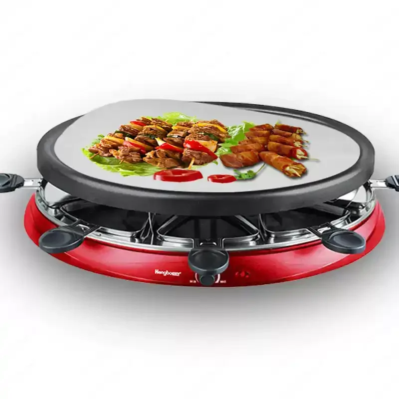 SC-505A Electric Grill, Smokeless Non-Stick Korean BBQ Griddle for Home Use, Indoor Grilling Machine
