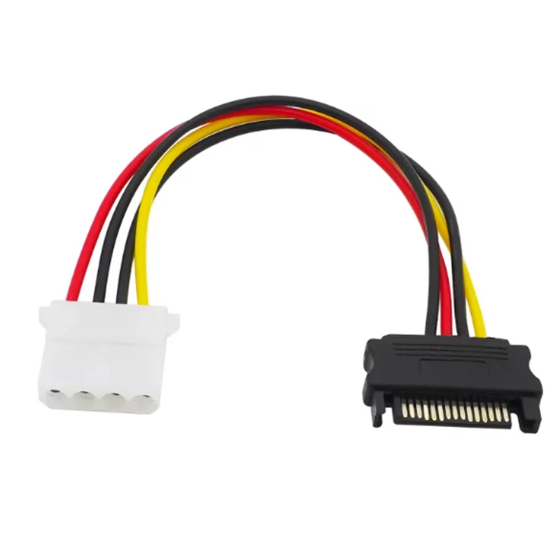 6in SATA to LP4 Power Cable Adapter - F/M - Power adapter - SATA 15Pin power (M) to 4 pin internal power (F)
