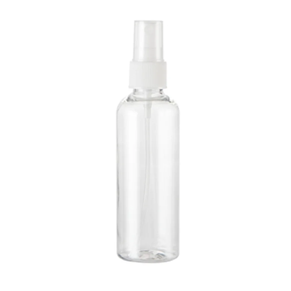 

5pcs/pack 120ml transparency Refillable Plastic Portable Spray Perfume bottle with White color pump sprayer