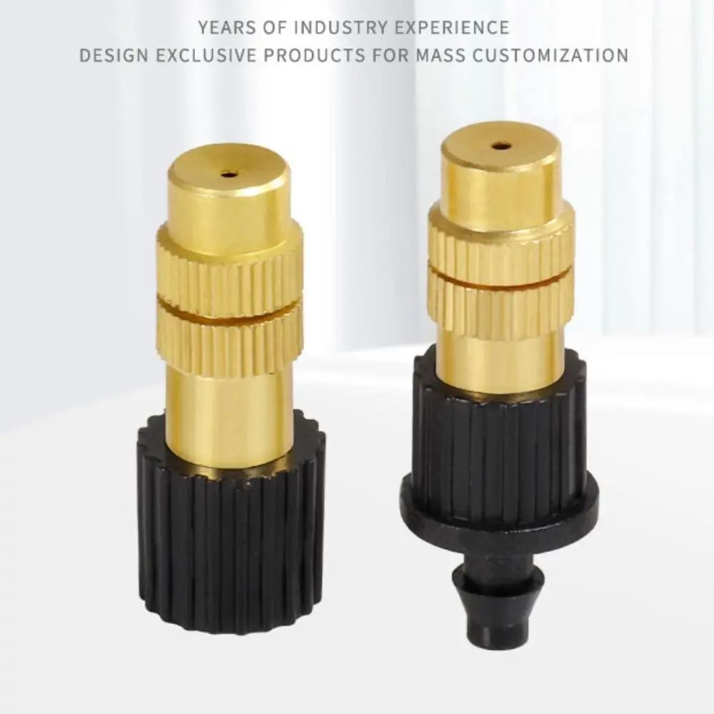 Water Spray Tool Cooling Misting Nozzle Adjustable Dedusting Spray Sprinkler Micro Copper Sprayers Lawn Irrigation