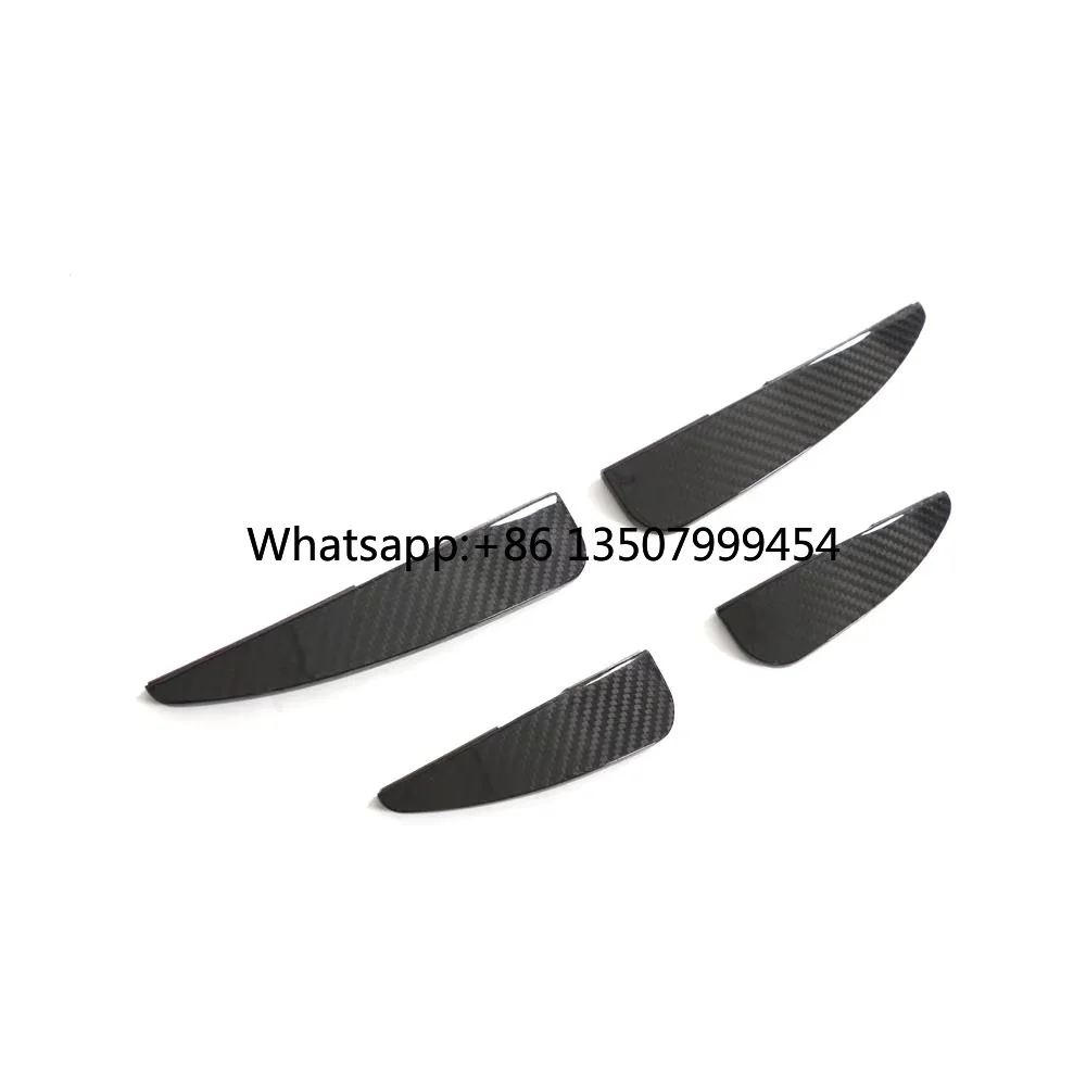 Top Material Front Canard 2023 Facelift New R8 Bumper Fins Dry Carbon Trim For R8 V10 GT Performance Coupe 2-door