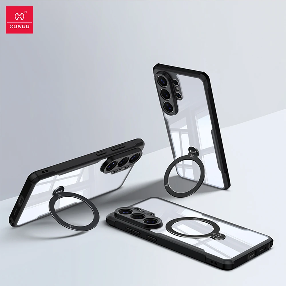 

‌Xundd For Samsung S26 Ultra S26 Plus Magnetic Holder Case - 360° Spin Stand with Airbag Shockproof & Lens Protection Funda