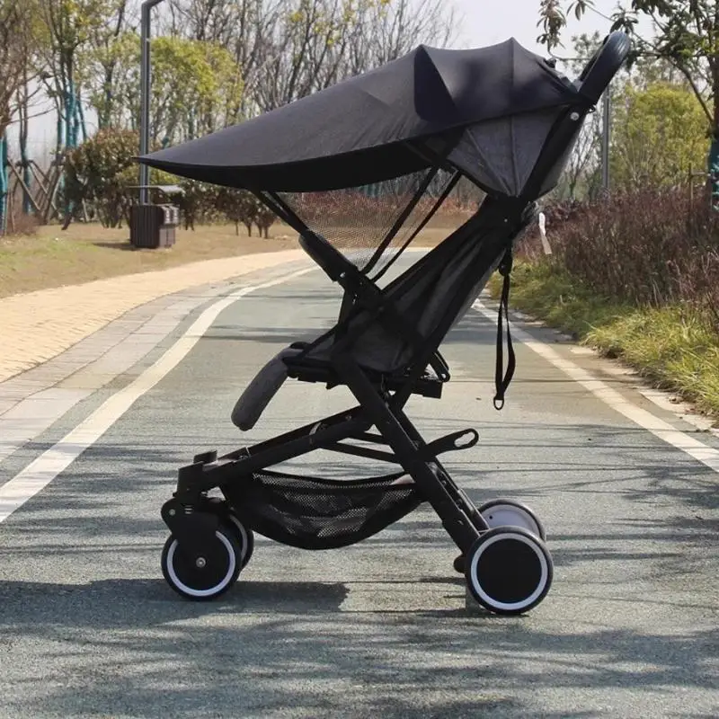 

P31C Strollers Sunshade Protective Cover Pram Sun Shade Canopy Wear Resistance Strollers Accessory Windproof Protector