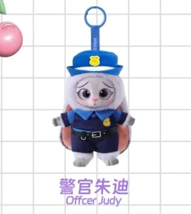 Originale Disney Zootopia Serie Vinile Peluche Ciondolo Cieco Scatola Anime Figura Judy Nick Collezione Decorazione Giocattolo di Compleanno per Bambini