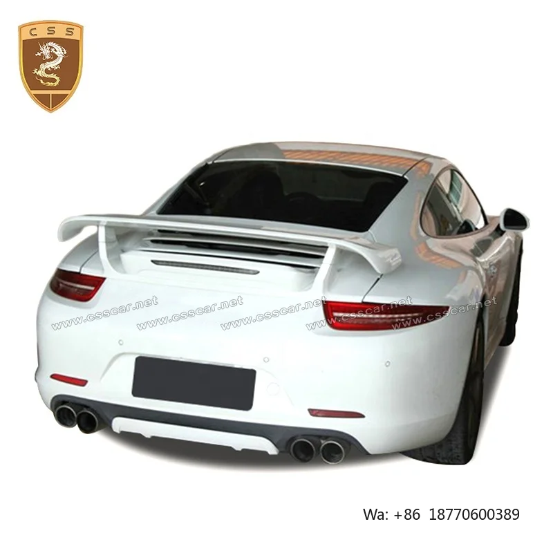 Promotional Price Body Parts FRP Car Spoiler Rear Wing for Porche 911 991 Update to T-chart 2014-2016