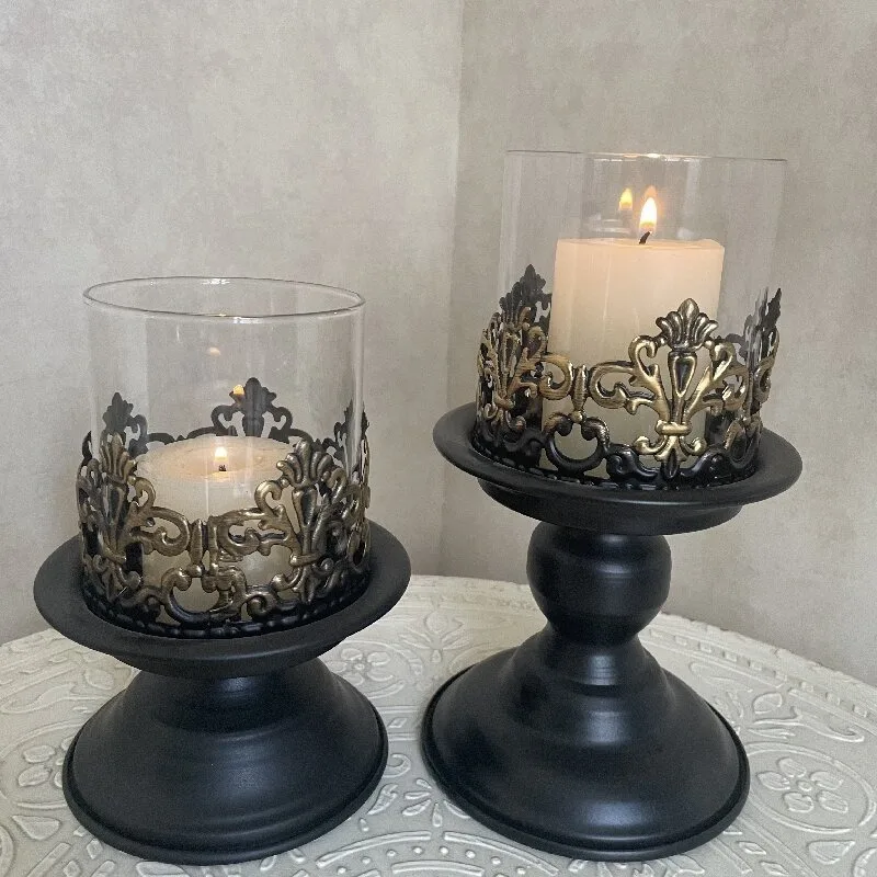 

Candlestick scented candle cup candle holder candle light dinner container shooting props