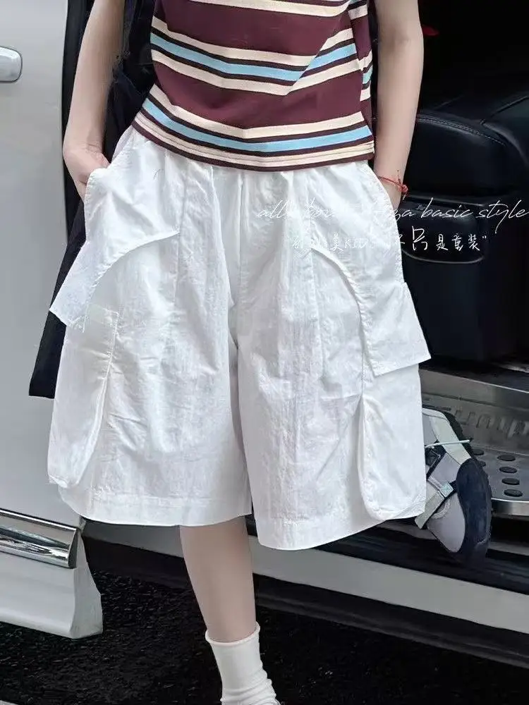 

Girls' Workwear Shorts Children's Casual Five-inch Pants New Style For Spring And Summer 2026 Large Children's Medium Pants