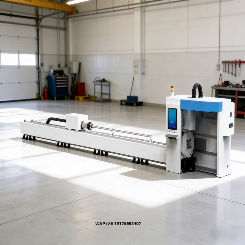 Fast Speed Fiber  H Beam Pipe Profiles Cutting Machine 6M Pipe Cutting Machines Metal Tube Cnc Cutter