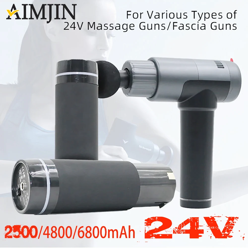 

100% Original Brand New Massage Guns/Fascia Guns Fascia Accessories Part 24V 2500/4800/6800mAH Lithium Ion Battery Suitable