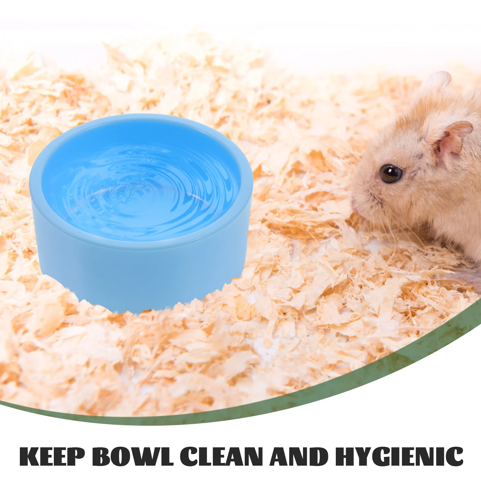 

4pcs Pink2 Pet Feeder Hamster Food Bowl Guinea Pig Water Dish Small Animal Supplies Easy Wash Durable Material