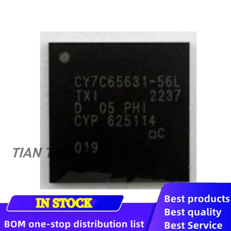 1pcs/lot CY7C65631-56LTXC CY7C65631-56LTXCT QFN56 ic chips in stock
