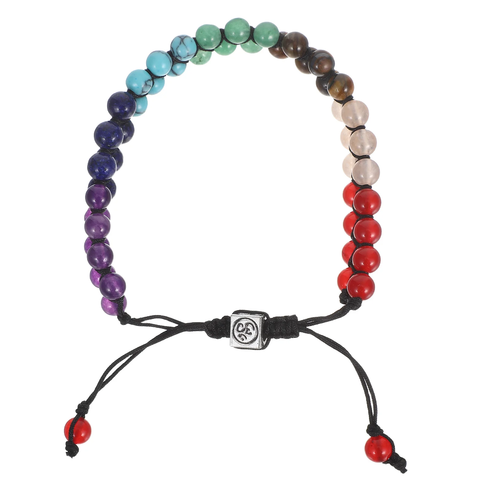 

Adjustable Natural Stone Bracelet Double Layered Intricate Weaving Comfortable Fit Various Outfits Elegant Design