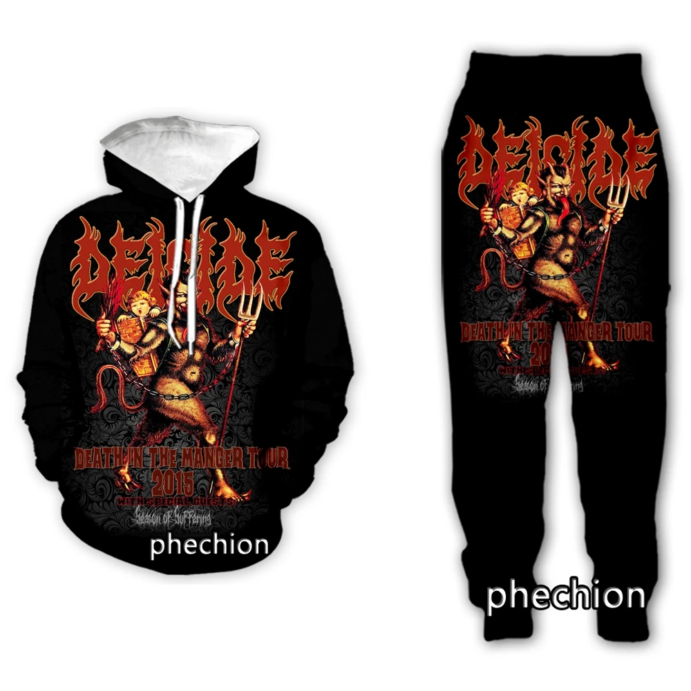 phechion New Men/Women DEICIDE Band 3D Print Clothing Long Sleeve Fashion Sweatshirt Hoodies Sport Casual Pants Z82