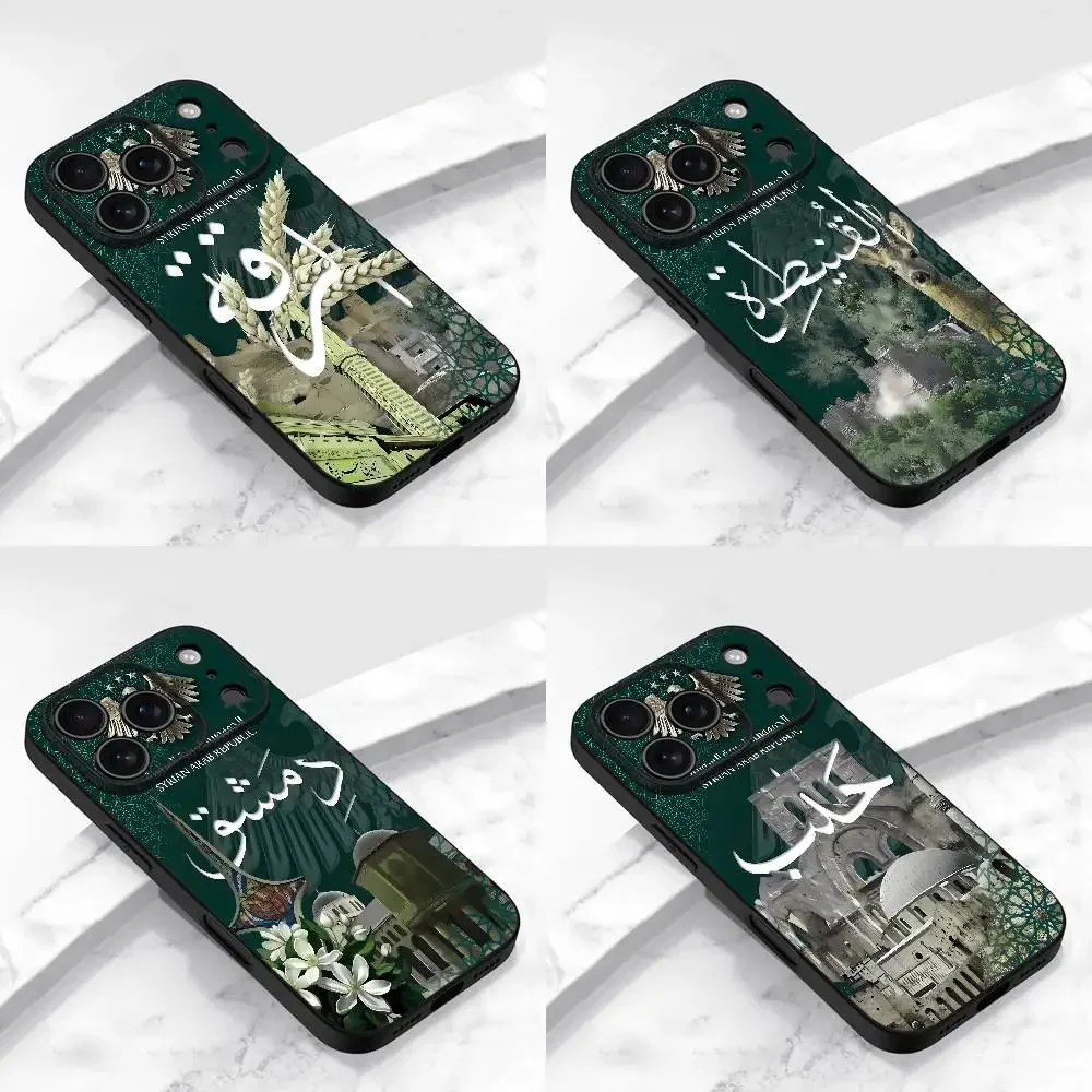 Syrische Arabische Republik Syrien Handyhülle für iPhone 17 16 15 11 12 14 13 Pro Max Mini X XS XR 7 Plus 17E Air Stoßfeste Weiche Schutzhülle