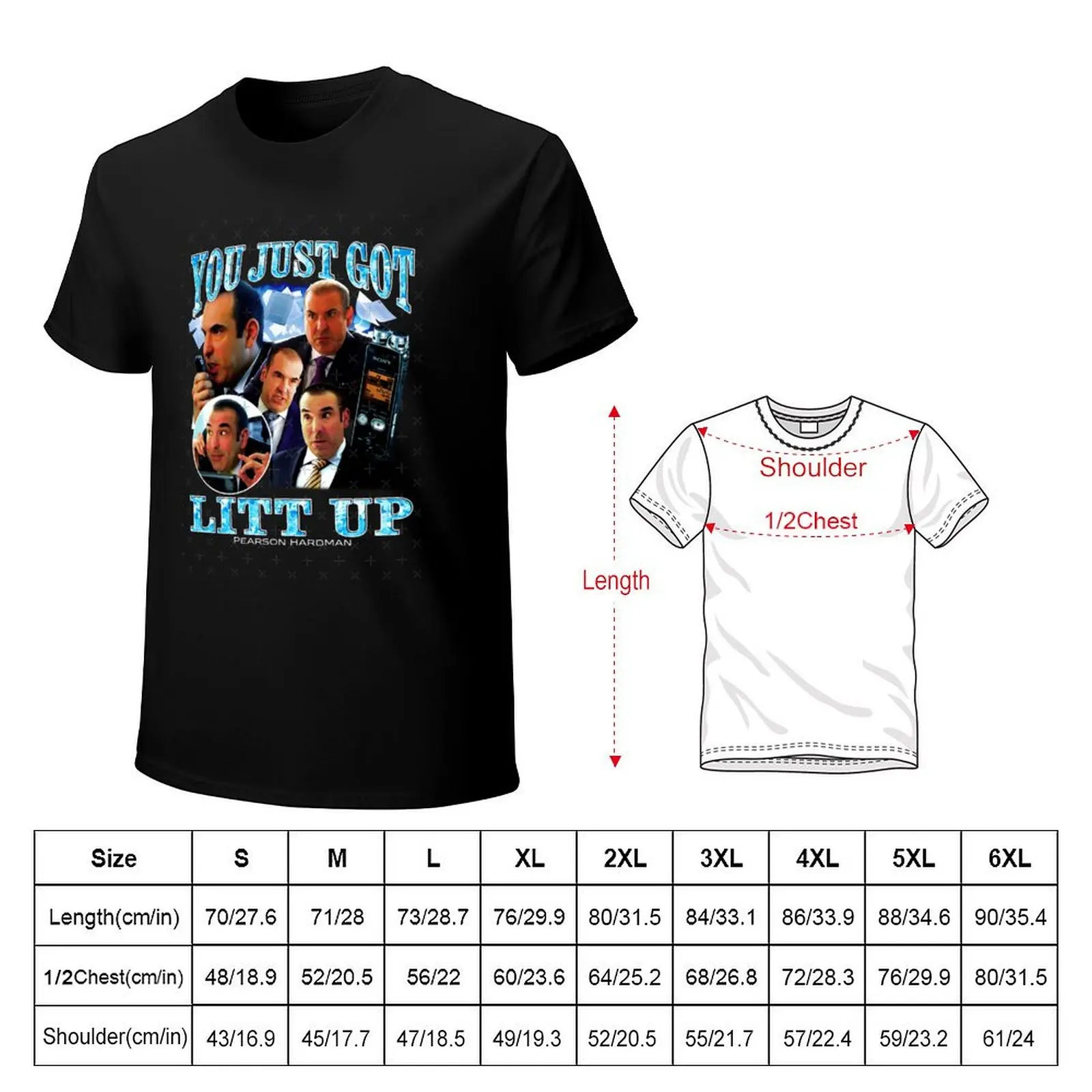 You Just Got Litt Up Pearson Hardman T-Shirt Retro Graphic Print T-Shirt