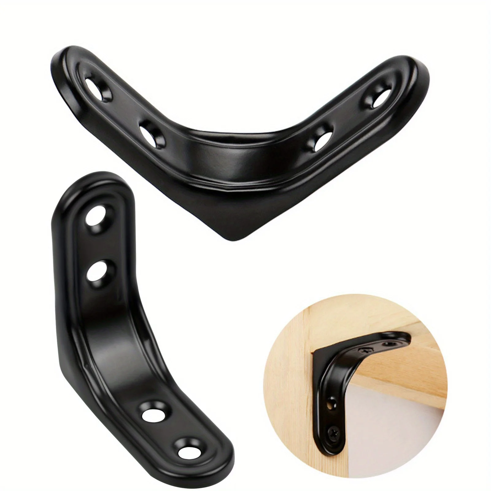 4pcs fixed triangular brackets, load-bearing layer board brackets, indoor outdoor universal DIY layer board wall brackets