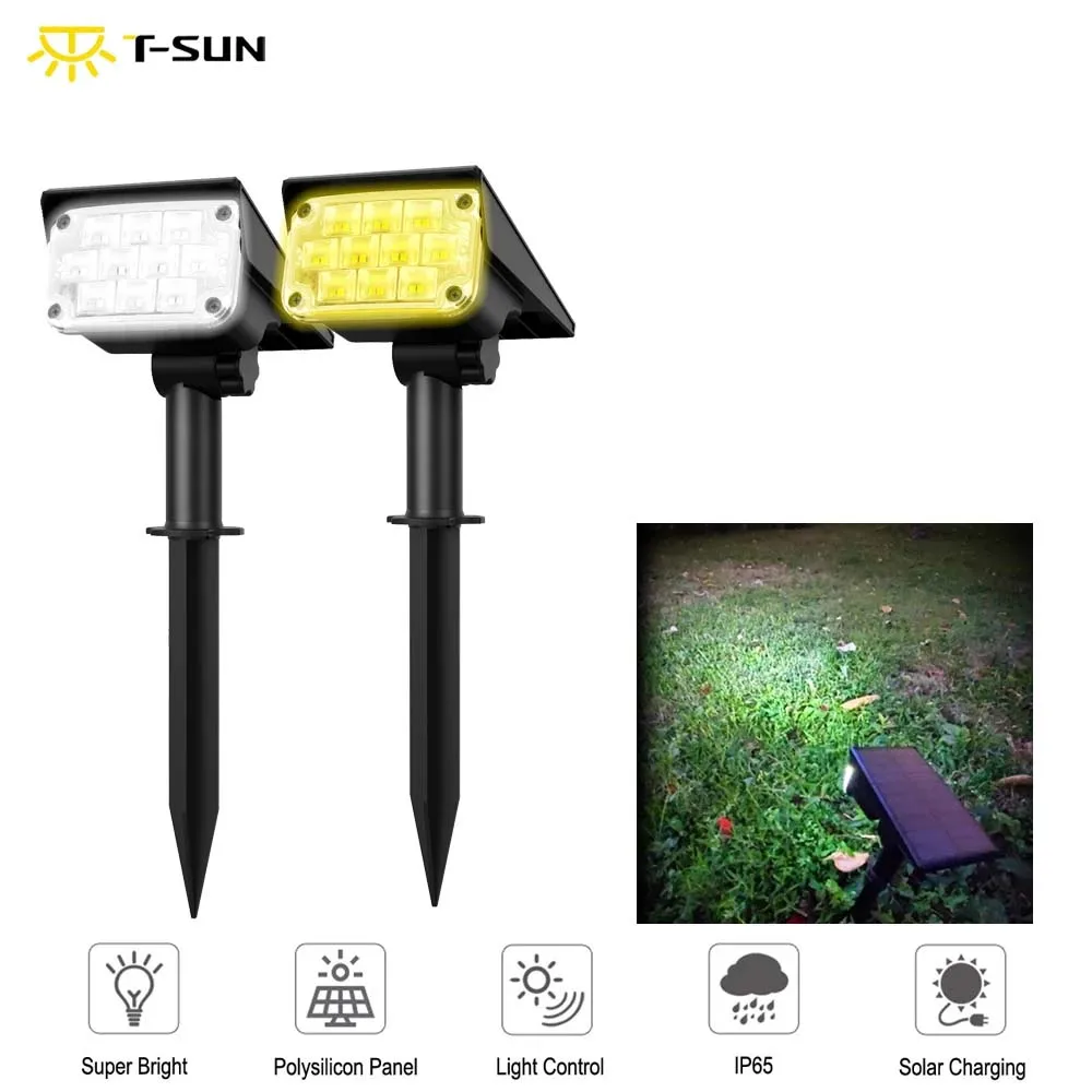 

T-SUNRISE 1-4 шт 20LED солнечный садовый светильник IP65 Водонепроницаемый Авто Вкл/Выкл наружный солнечный светильник s солнечные Ландшафтные лампы для прожектора светильник s лампы