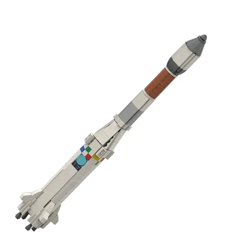 MOC 1:110 Scale Space Artificial Satellite Arianeal 5 Rocket Building Blocks Universe Vehicle Bricks Toys Game Children Gifts