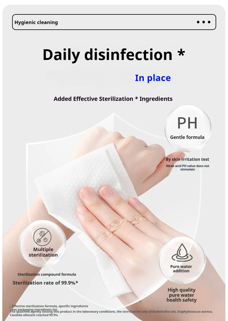 80-Pack Hygienic Cleansing Wipes: Pregnancy-Safe & Infant Gentle Household Wet Wipes