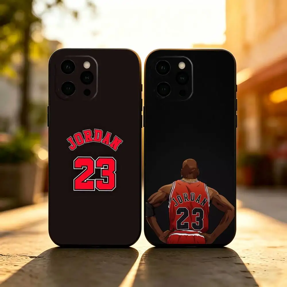 

Basketball Michael Jordan Phone Case For iPhone 17, 16,15,14,13,12,11 Plus,Pro Max, Others Soft Silicone Black Cover