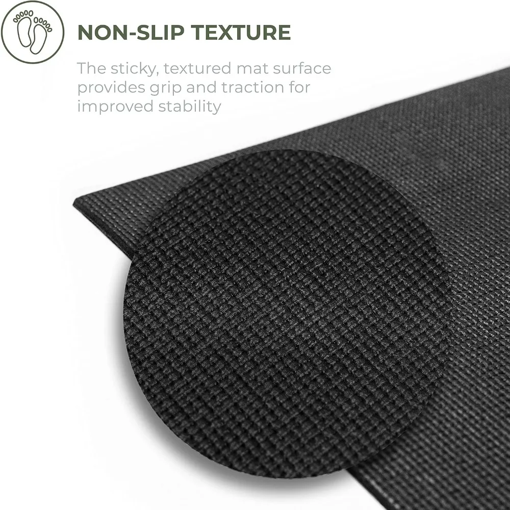 10-Pack Explore Yoga Mats (68"x24", 4mm) - Non-Slip, Anti-Tear Exercise Mats for Home/Gym Workouts