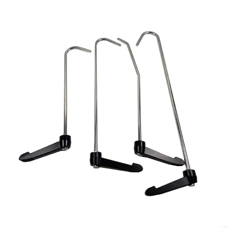 Pack Of 4 Auto Body Repair Pullers Steel Car Dent Removal Rod Rotatable Handle
