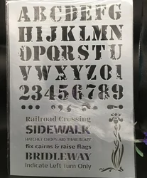 29*21cm a4 alfabeto letras diy estênceis em camadas pintura de parede scrapbook colorir gravação álbum decorativo cartão modelo