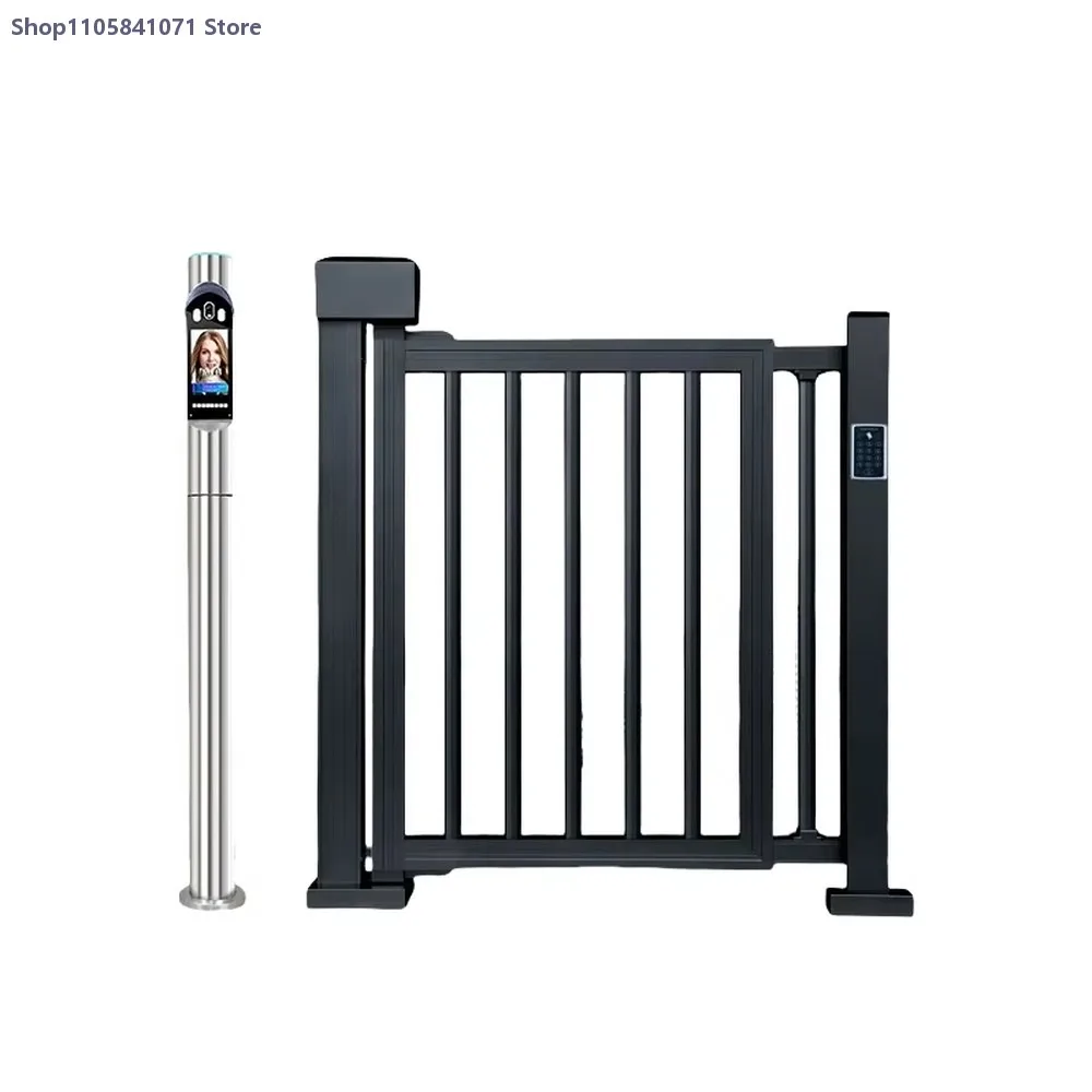 Luxury Cylindrical Cross Turnstile Automatic Pedestrian Barrier Gate Access Control System Security