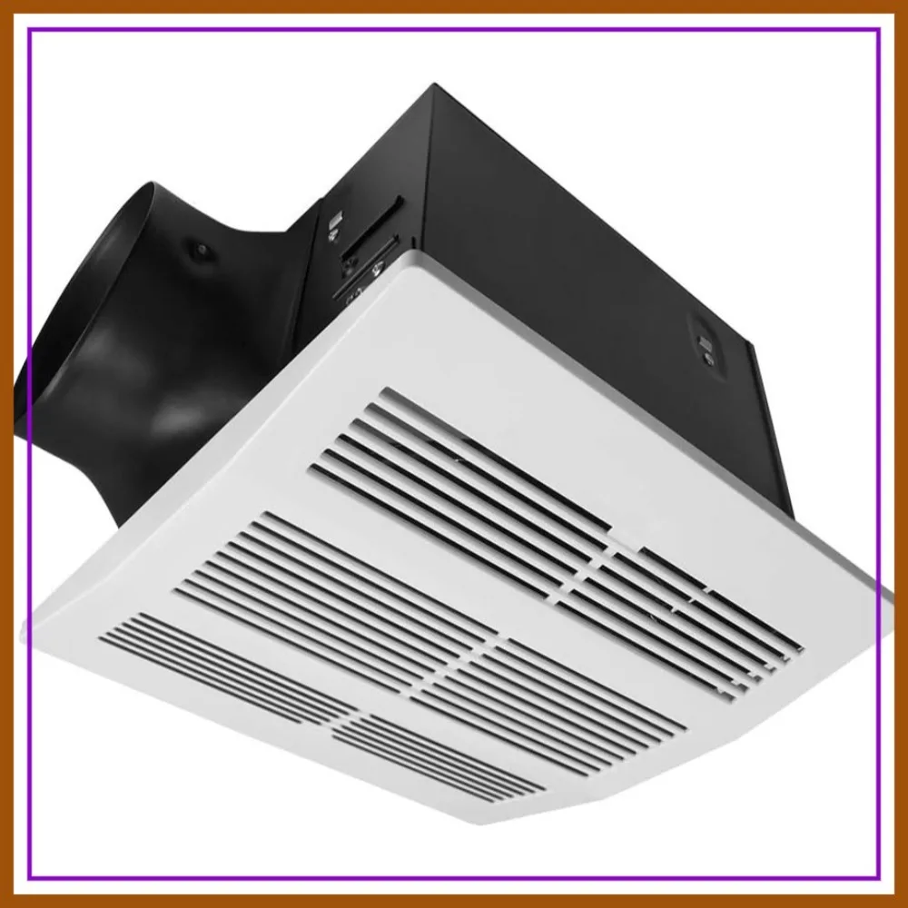 

200CFM 2.0 Sones Ultra-Quiet Bathroom Exhaust Fan, 6" Duct, Covers 200 Sq. Ft., Stainless Steel, HVI 2100