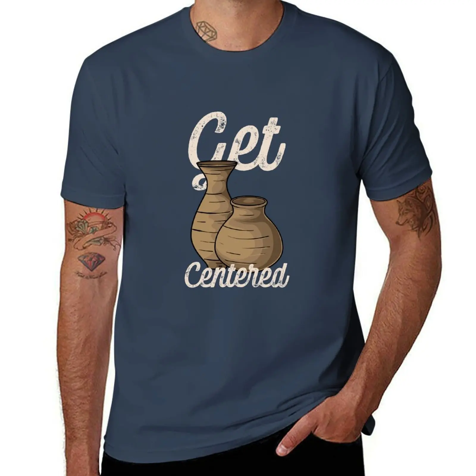 

Pottery Stoneware T-Shirt Big and Tall Crew Neck Tee