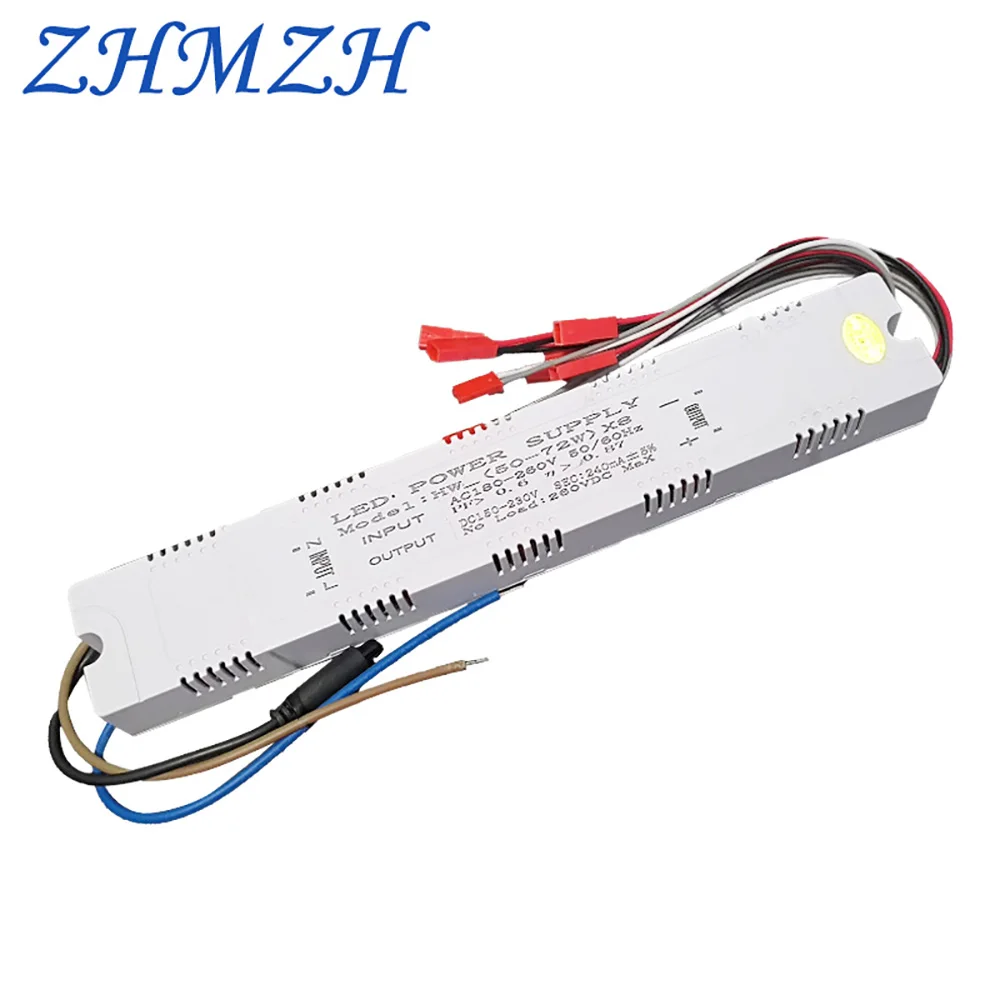 240mA Driver LED a corrente costante trasformatore di illuminazione AC220V 50-80W * 2 40-60W * 4 50-70W * 6 50-72W * 8 alimentatore per plafoniera