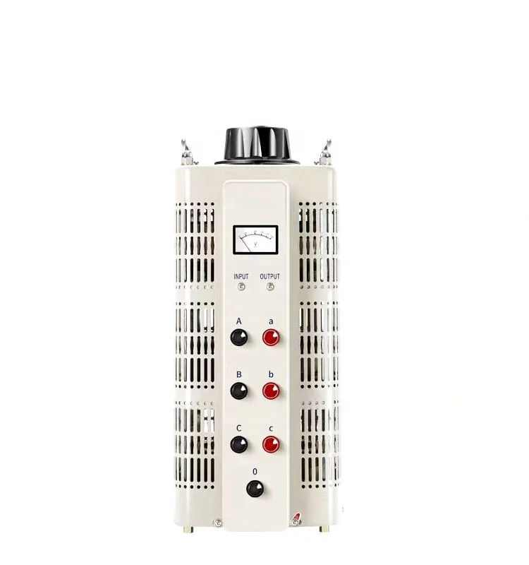 Voltage RegulatorEquipped with Analog Pointer Voltmeter MSKJ 9KVA TSGC2 Three Phase Variable Transformer 0-430V Manual Contact