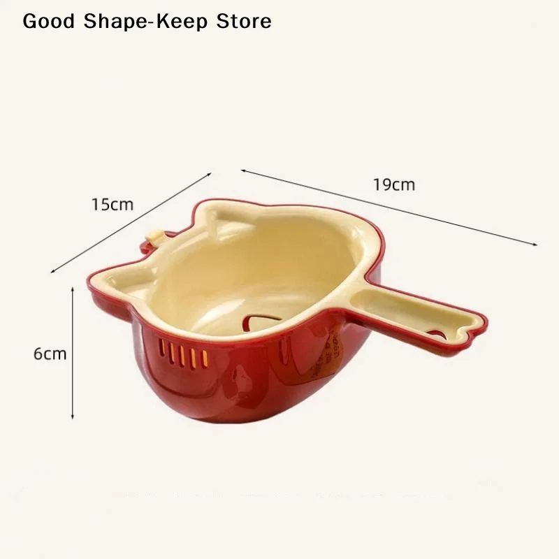 daily1PC 2-IN-1 Vegetable Cleaning Drainage Basket Cleaning Basket Fruit Water Filter Net Fruit Basin Vegetable Storage Bowl