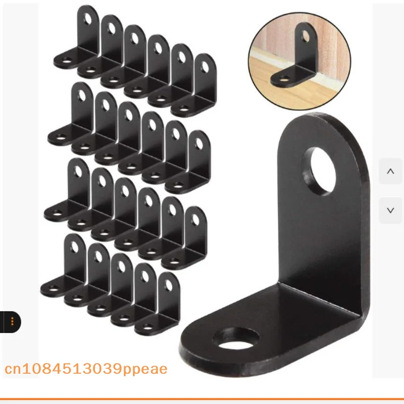{QTG333} 10/20 Pcs Angle Bracket Stainless Steel Right Shelf Support Corner Bracket 90° Furniture L/I Shape Bracket