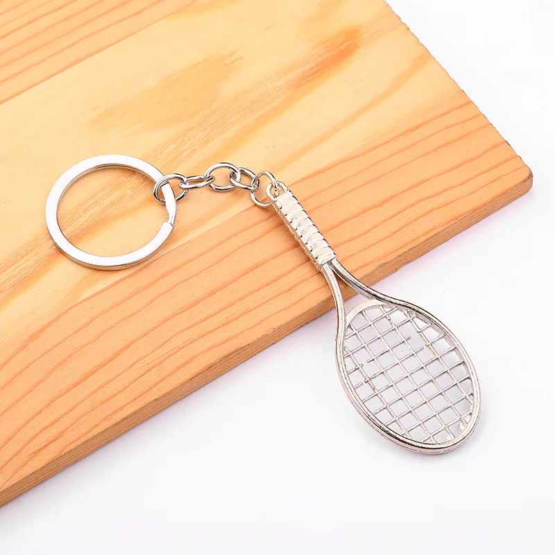 Tennis Racket Key Ring Pendant Sports Event Prize Promotion Gift Creative Gift Car Key Chain