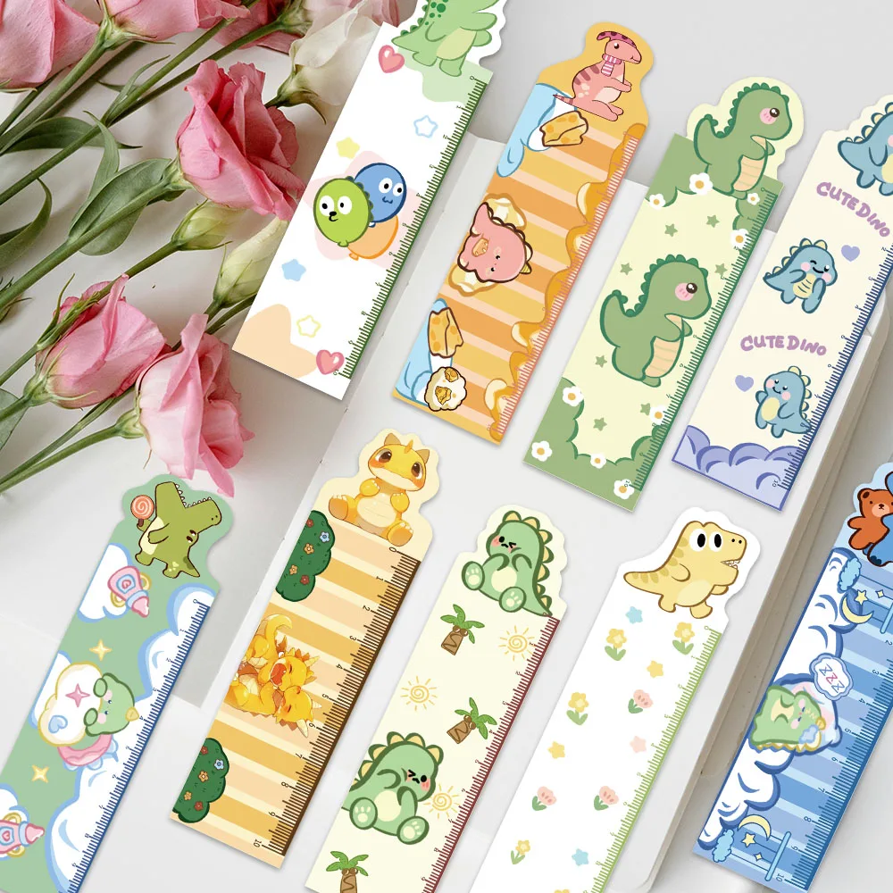 30pcs Cute Cartoon Animal Dinosaur Paper Bookmarks Student Reader Gift Library Office Book Journal Page Marker