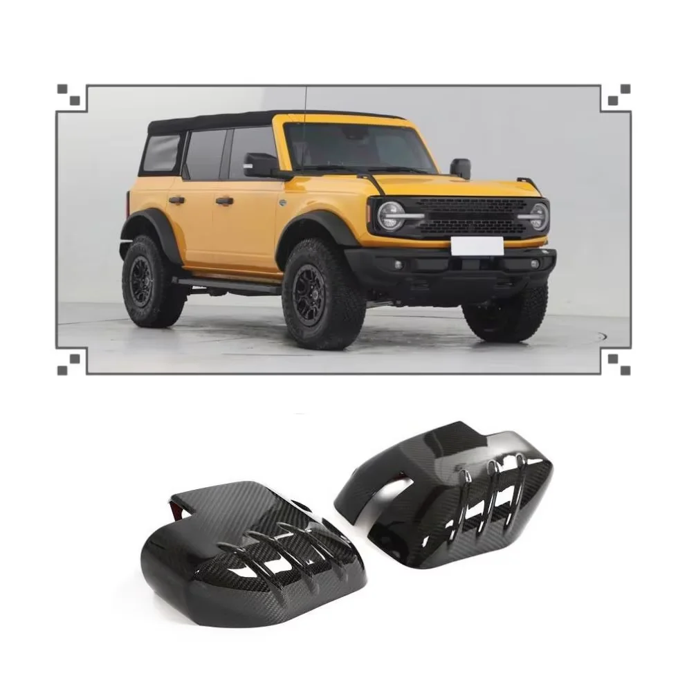 

JCSPORTLINE Carbon Fiber Car Review Mirror Cover for Ford Bronco 2021-22