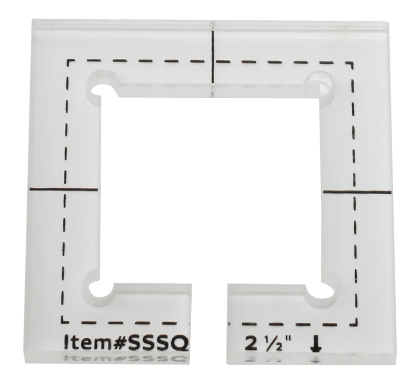 Acrylic Patchwork Quilting Template Ruler Square Longarm For straight edge or stitching-in-the-ditch foot #SSSQ-3mm#SSSQ-5.8mm